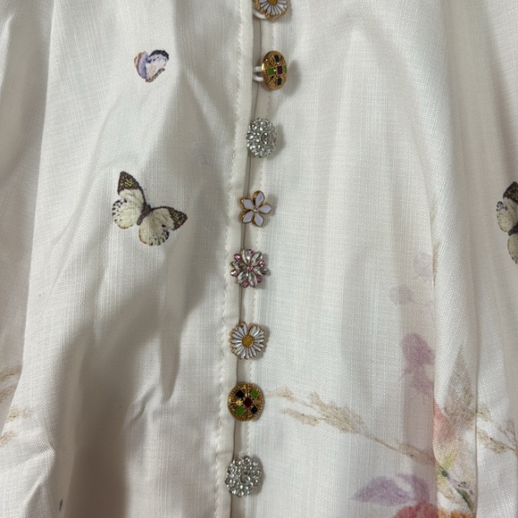 Floral Print Long Sleeve Dress - Picture 9 of 12